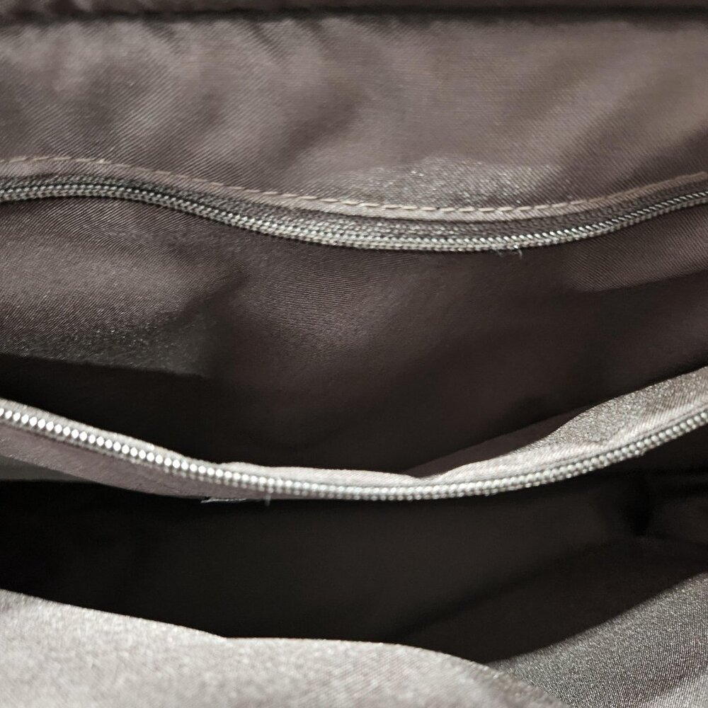 Eddie Bauer Brown Plaid 18" Overnight Weekender Bag Soft Travel Tote Carry On - Picture 10 of 14